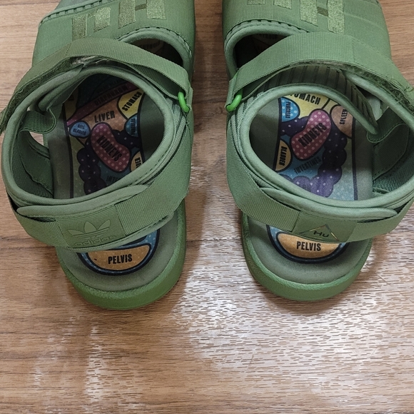 Adidas Pharrell x Adilette 2.0 Sandal Hu Human Sz 7 - Picture 5 of 8